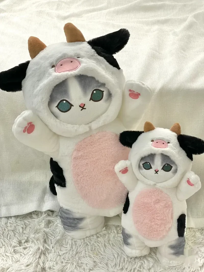 30/50 سنتيمتر Mofusand ألعاب من القطيفة Kawaii القط تأثيري حلي مع دينو/البقرة وتتسابق لطيف محشوة الحيوان هدية عيد ميلاد للأطفال وفتاة