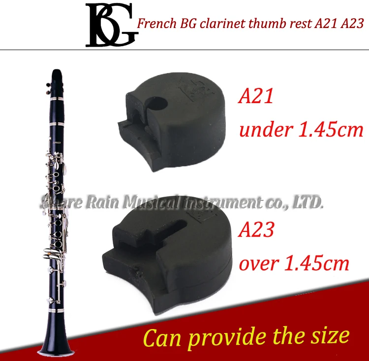 French BG Bb clarinet thumb rest resist fatigue rubber thumb support .