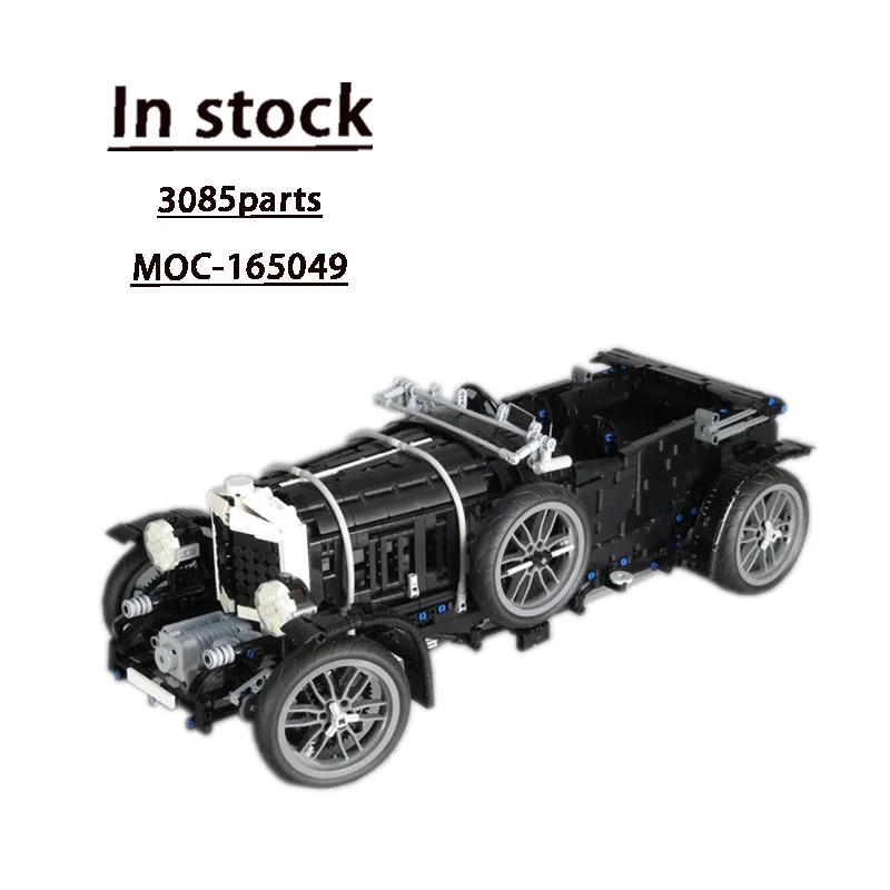 

MOC-165049 Classic Black Classic Car Assembly Stitching Building Block Model3085Parts Kids Boy Birthday Building Blocks Toy Gift
