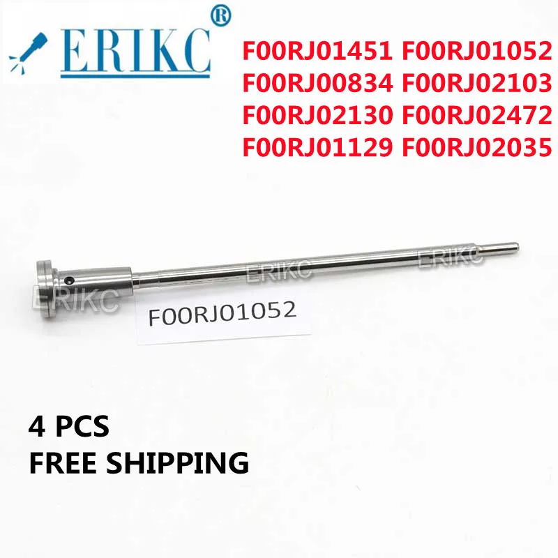 

ERIKC 4 PCS F00RJ01451 F00RJ01052 F00RJ00834 F00RJ02103 F00RJ02130 F00RJ02472 F00RJ01129 F00RJ02035 Diesel Injector Valve