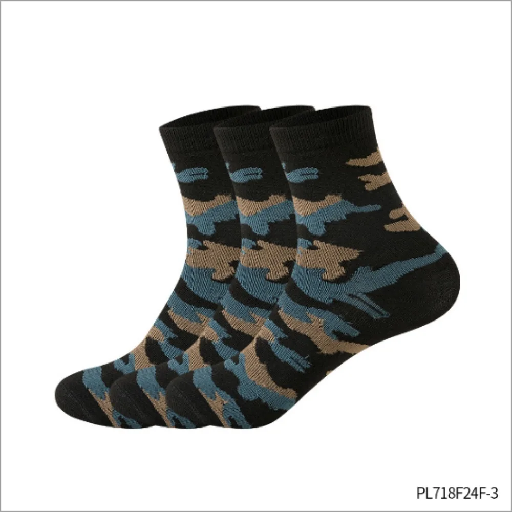 Militaire waaierkostuumaccessoires Camouflage legergroene sokken Een paar