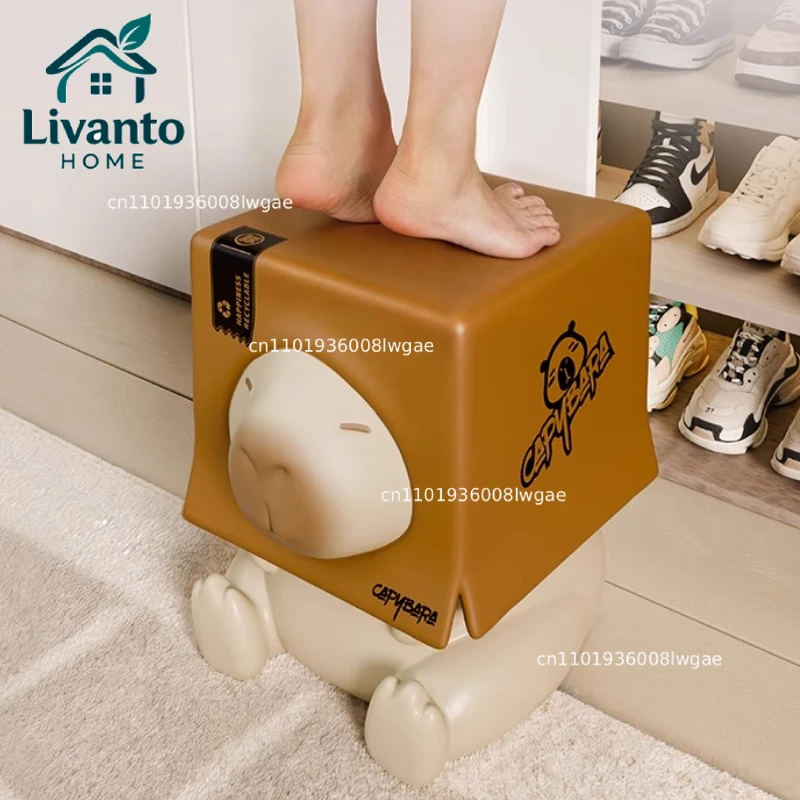 

Modern Stools Decorative Shoe Changing Stool Lounges Single Ottomans Living Room Bed Coffee Table Aesthetic Interior Furniture