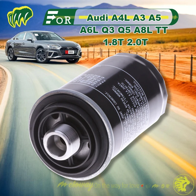 

For Audi A4L A3 A5 A6L Q3 Q5 A8L TT 1.8T 2.0T Engine Oil Filter Replace Filter Engine Oil Filter Element Replace Accessory