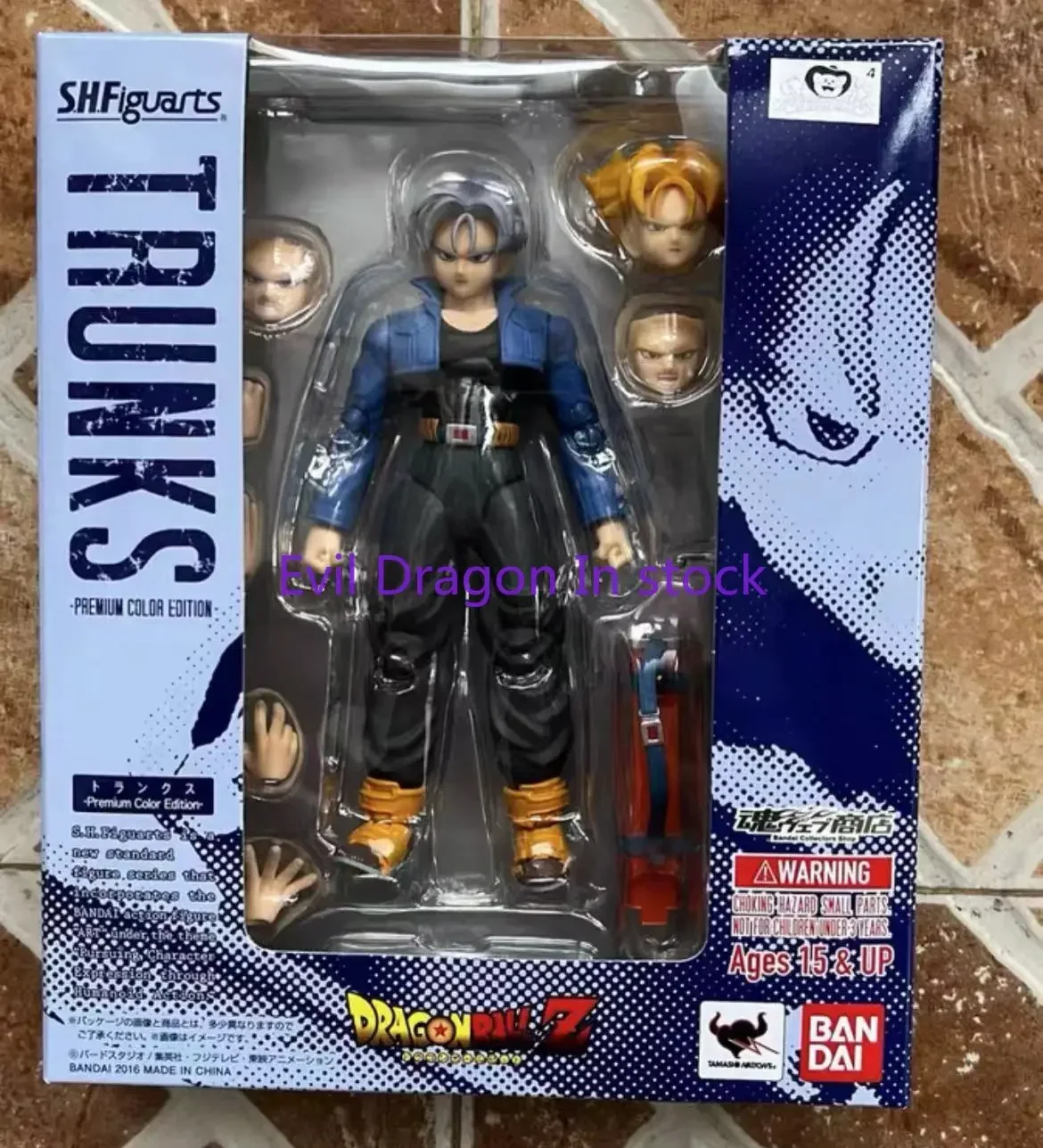 

100% Original Bandai Sh Figuarts Shf Trunks 1.0 Premium Color Edition Action Figures Anime Model Toys Figura Pvc Gifts in Stock