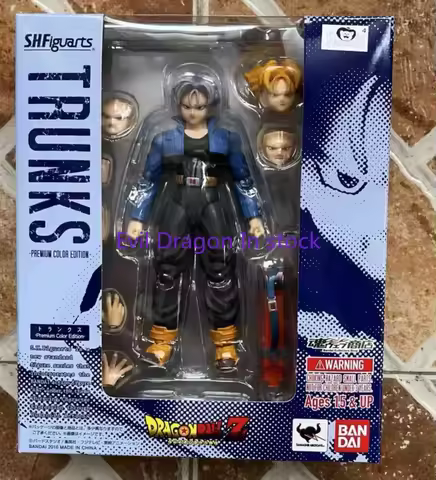 100% Original Bandai Sh Figuarts Shf Trunks 1.0 Premium Color Edition Action Figures Anime Model Toys Figura Pvc Gifts in Stock