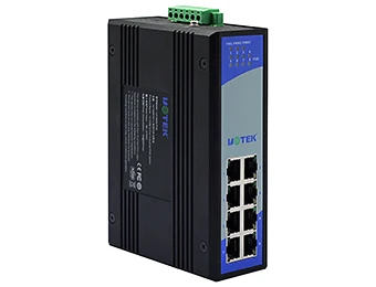 UT-6408-POE Industrial application Rail-type 10/100M 8-Ports POE Ethernet Switch Network communication Ethernet Switch