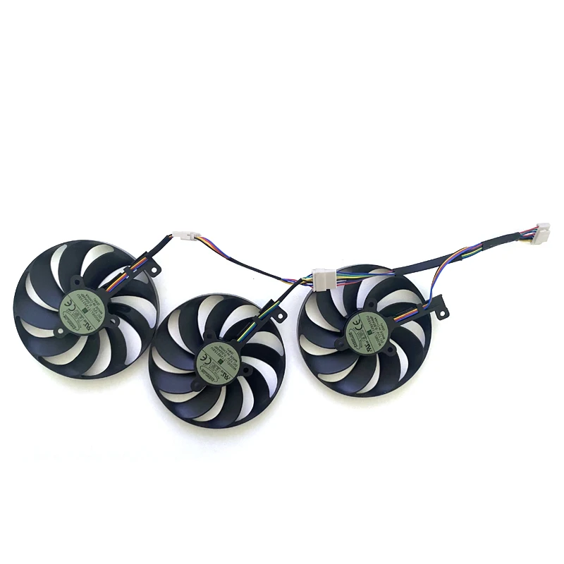 Novo 3 pçs 87mm 7pin t129215su FDC10H12S9-C para asus rog strix-geforce rtx 2070 2080 super ti gaming rtx2080 rtx2080ti ventilador de refrigeração