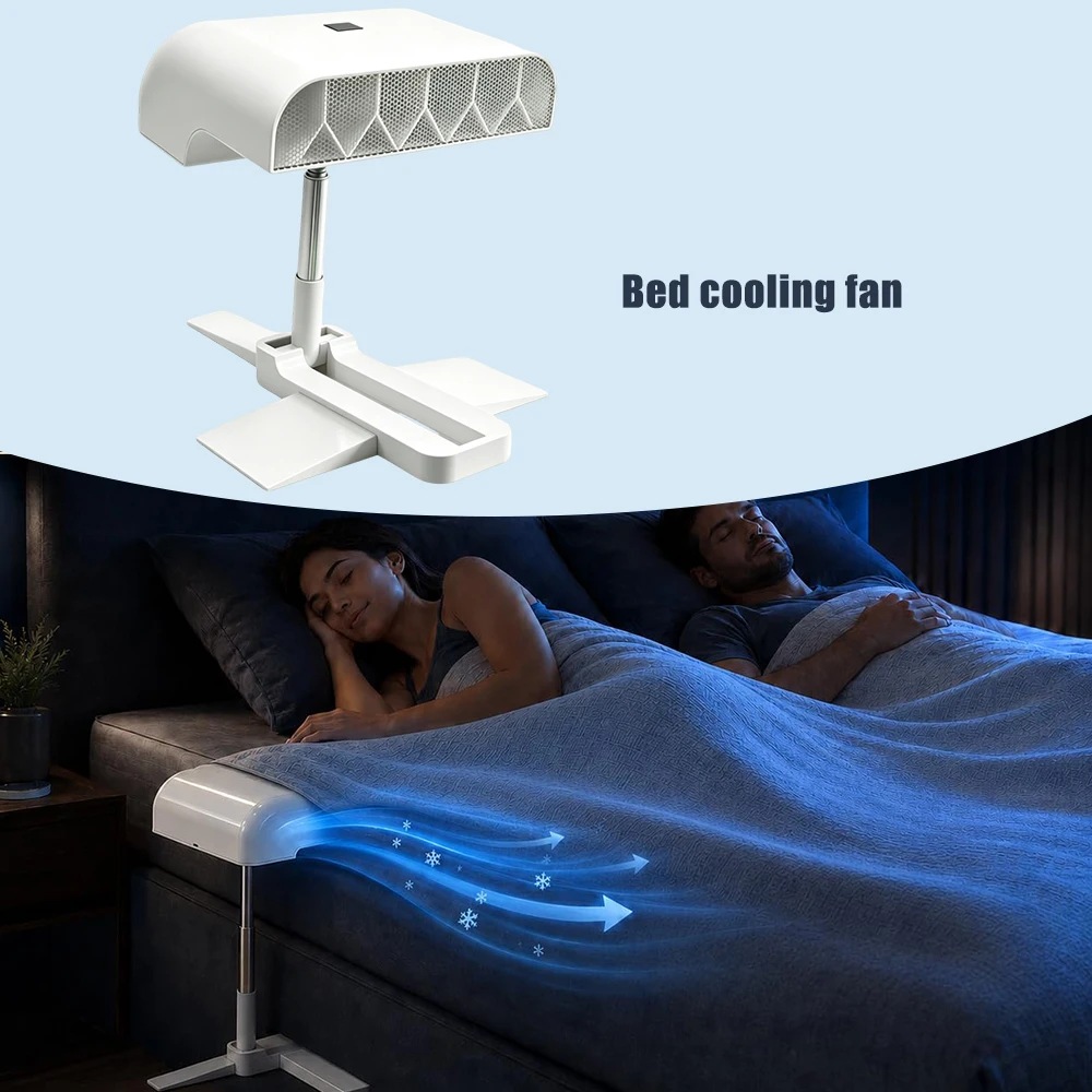 

Hot Selling Silent Bed Air Circulator Under Duvet Bed Fan With 5 Adjustable Speed Remote Control Quiet Cooling Air Circulation