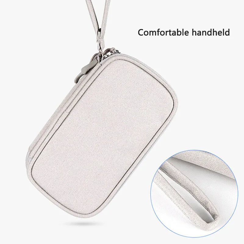Multi-Color Portable Travel Digital Storage Bag - Electronic Cable Organizer Pouch for Chargers USB Cables Power Banks Earphones view 5