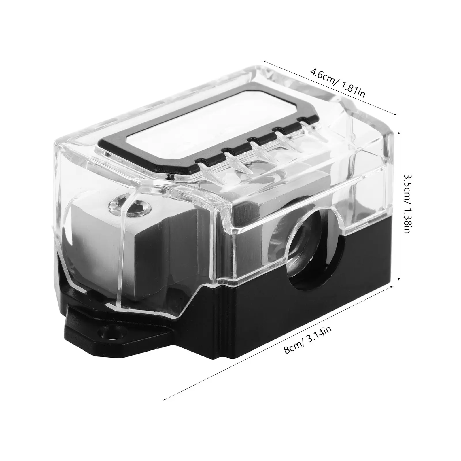4 Way Power Distribution Block Car Audio Amplifier Ground Splitter Amp Distribution Block Charger Fuse Holder for Car Audio