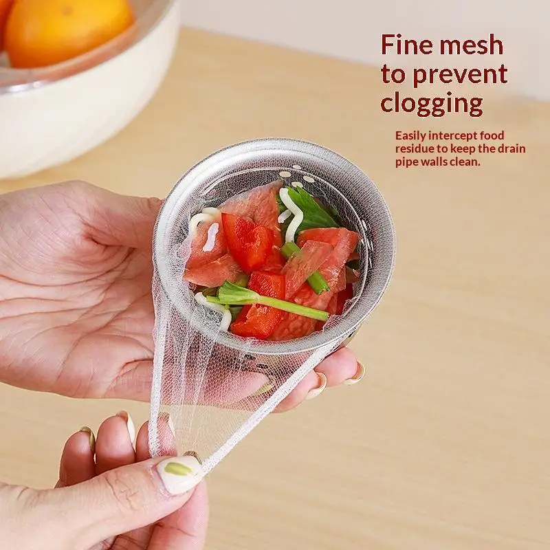 New 100 Pcs Disposable Kitchen Sink Filter Strainer Sewer Filtering Net Stopper Catcher Waste Collector For Home Accessories