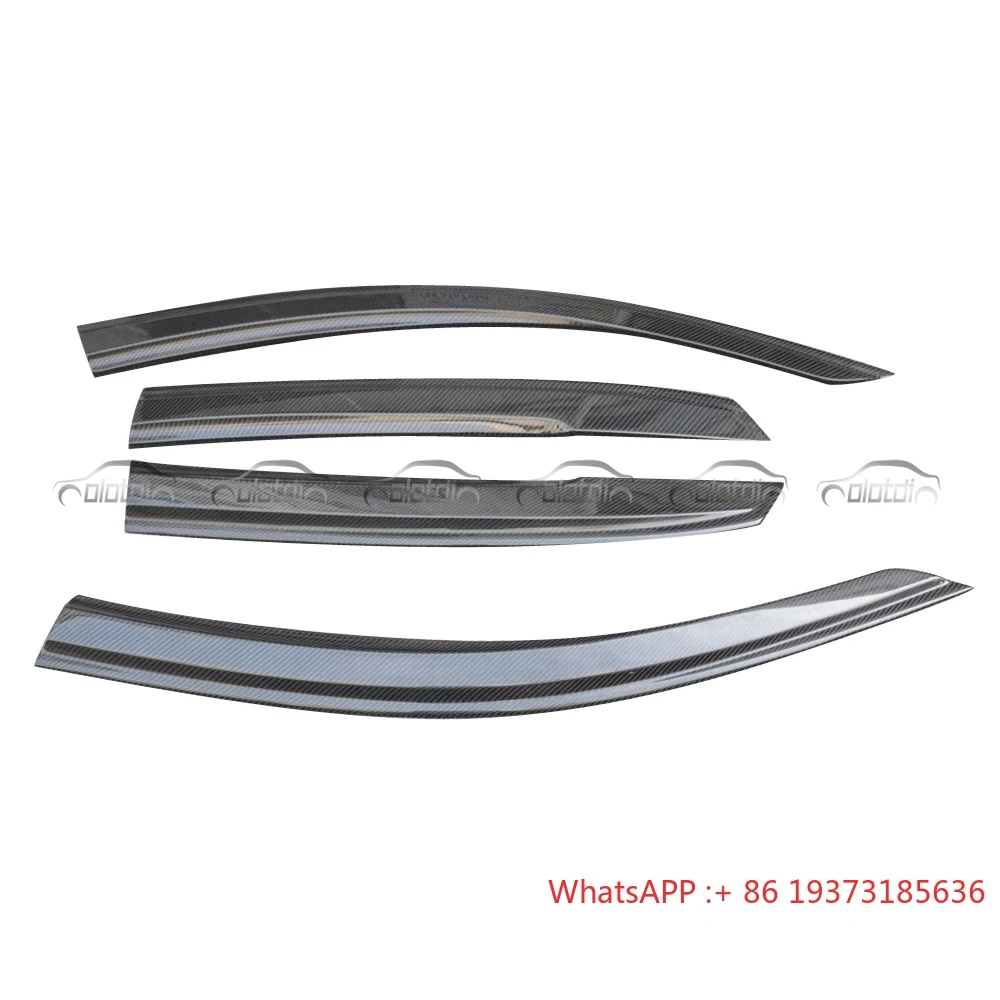 Carbon Fiber Window Visor Sun Rain Guard Shield Injection Door Visor For Honda Civic Type R FK7 FK8 2016+