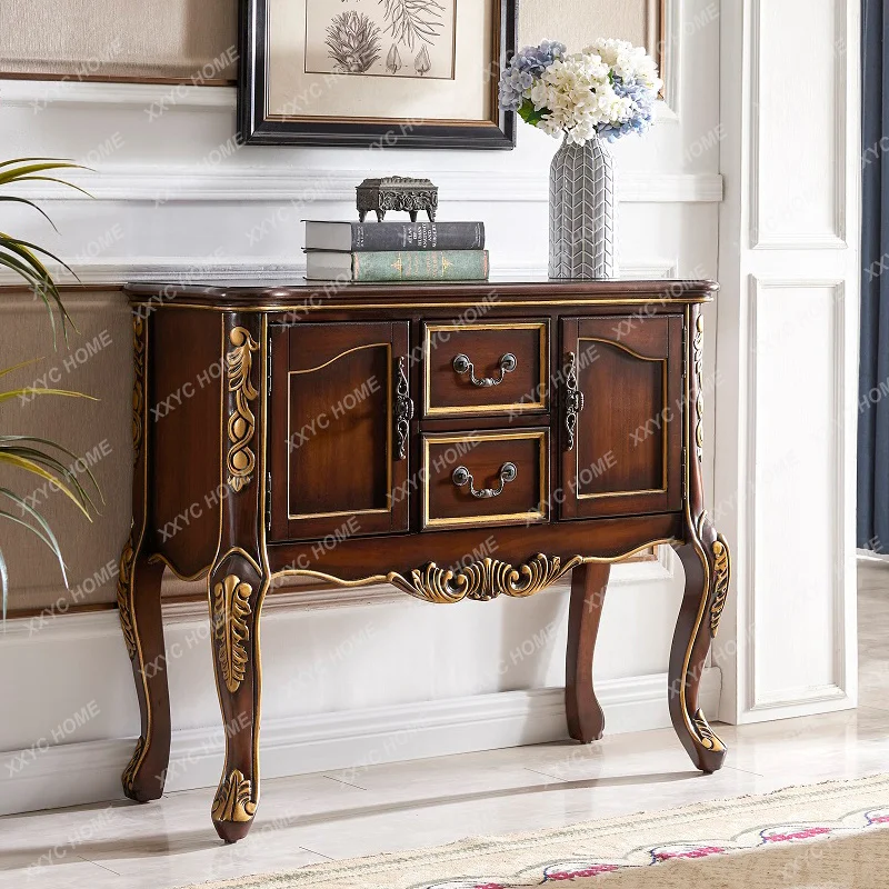 

SLRetro style living room porch cabinet high-end villa furniture decorative cabinet