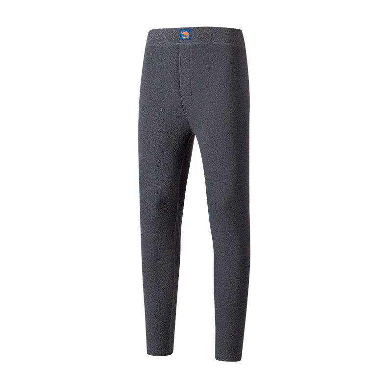 Gray Mens Padded Warm Pants, Winter Thermal Underwear Bottoms, Blue Khaki Black Available, Asian Size XL-6XL