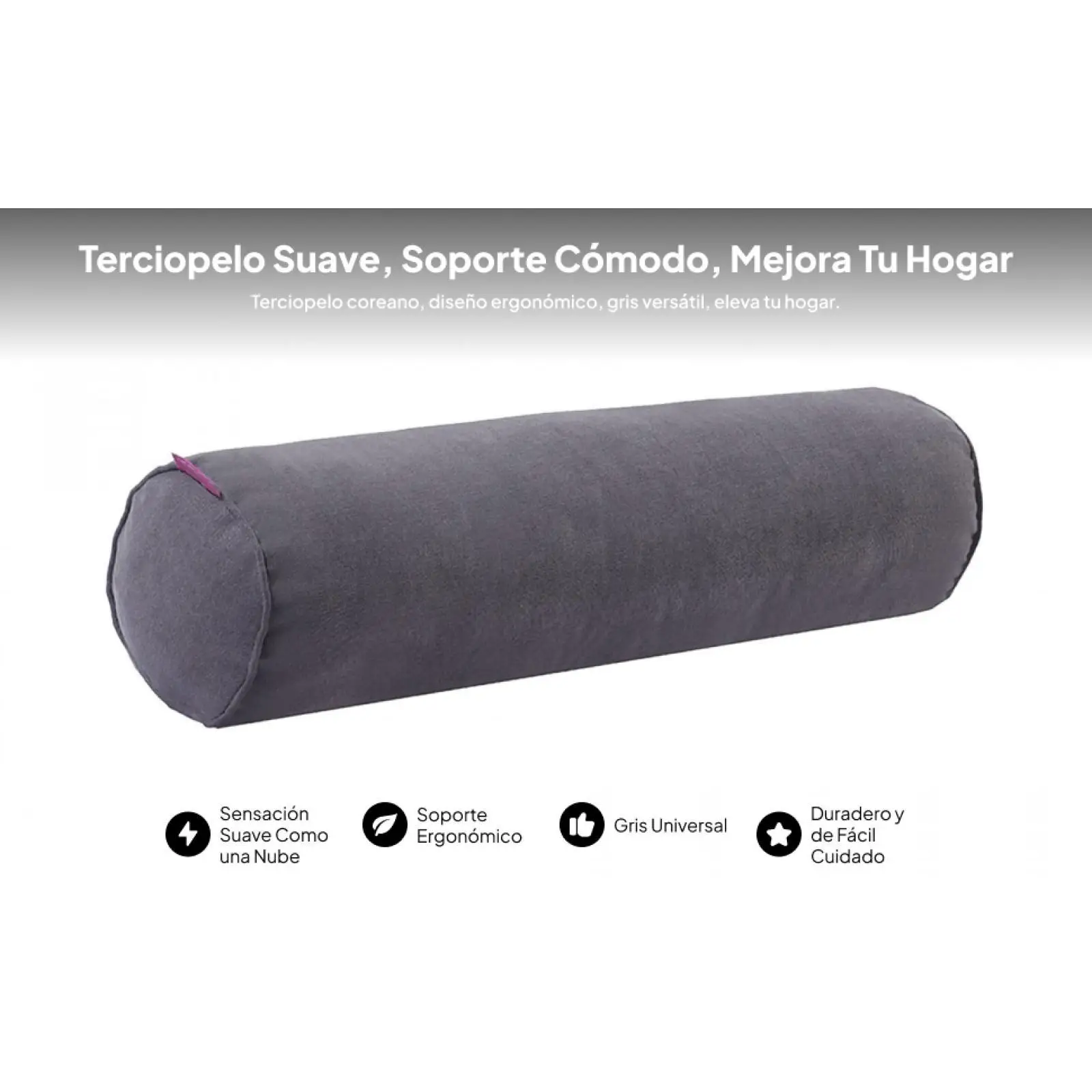 Neck Bolster Pillow Roll Cylinder Pillows Hollow Cotton for Bed Ankle Hip