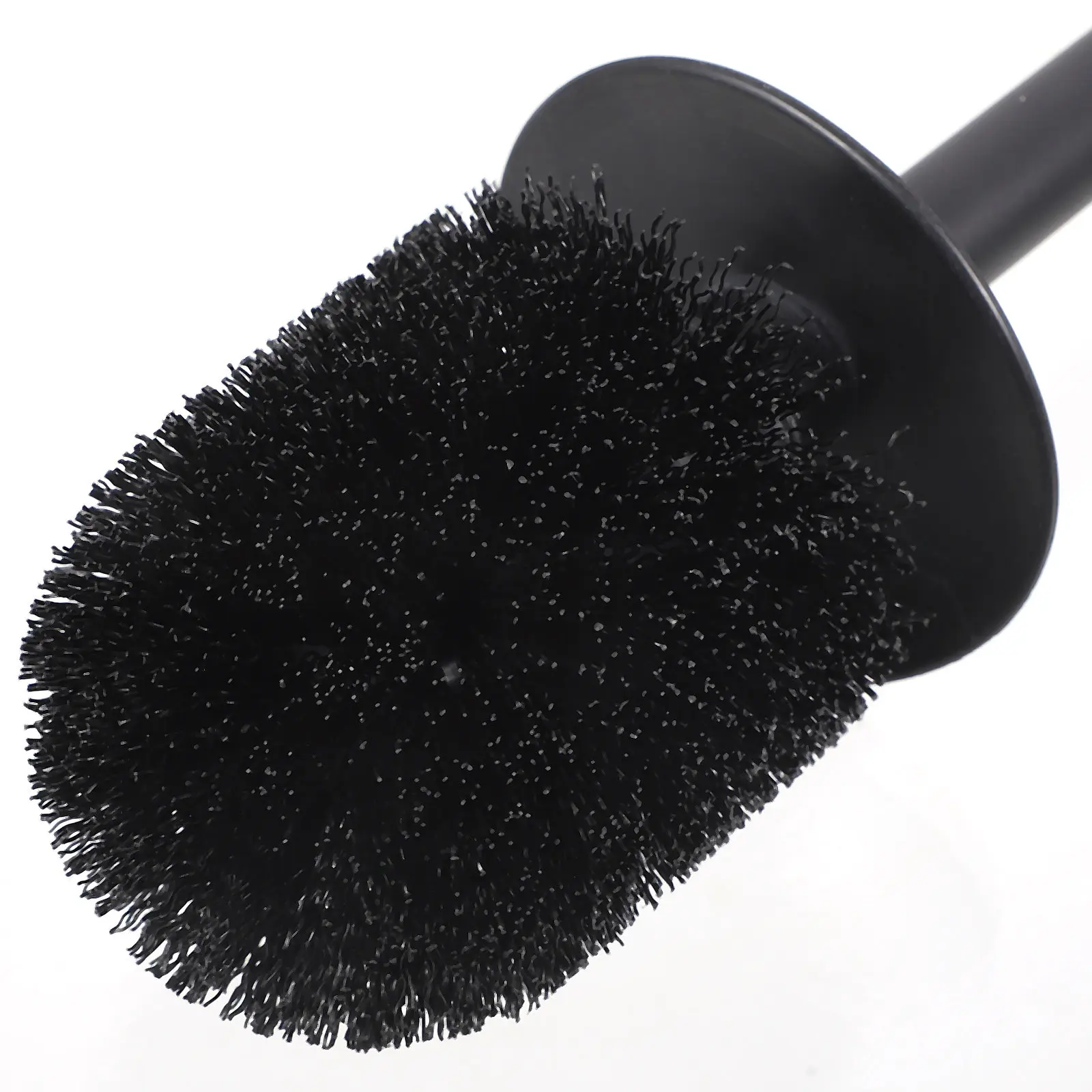 1Set Toilet Brush and Holder Set Black Scrub Brush for Bowl Cleaning Wall Mounted Storage Bathroom Accessories Household Use view 4
