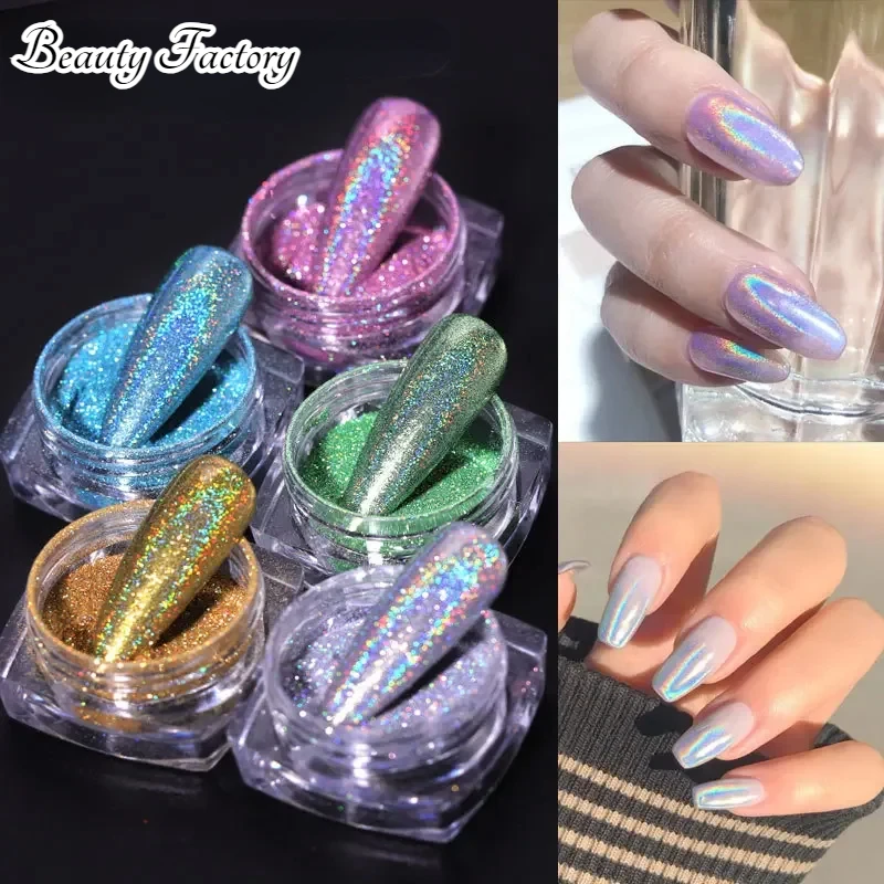 1 Pcs Decorations Decoracion Nail Art Laser Glitter High Gloss Nail Powder Art Accessories Nail Art  Uñas Nails