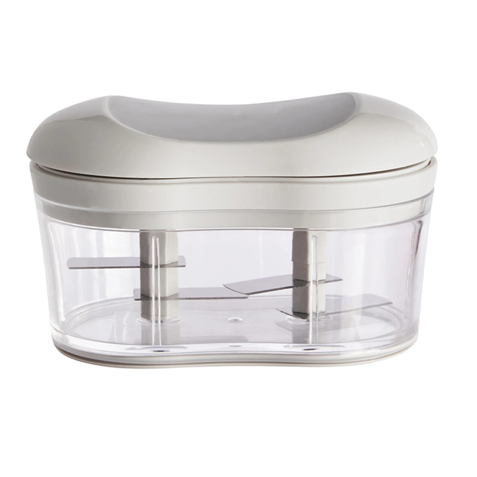 

Chopper Garlic Chopper For Making Salads -Hand Push Garlic Chopper Manual Stainless Steel For Chopping A Variety