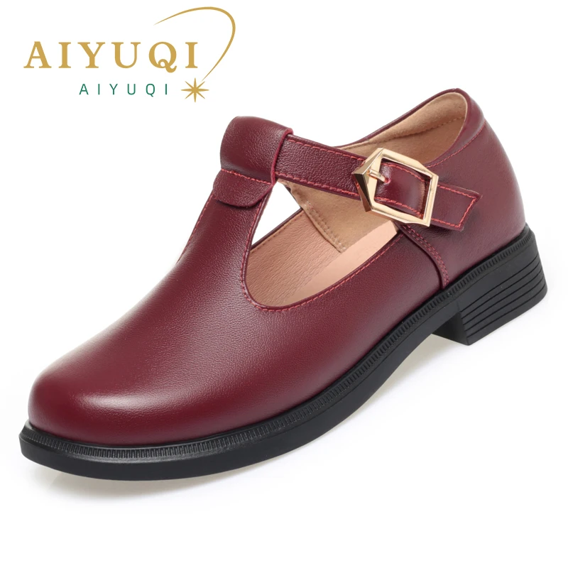 AIYUQI Women Shoes Genuine Leather 2024 Fall New Big Size 41 42 43 Ladies Casual Shoes British Style Women Shoes