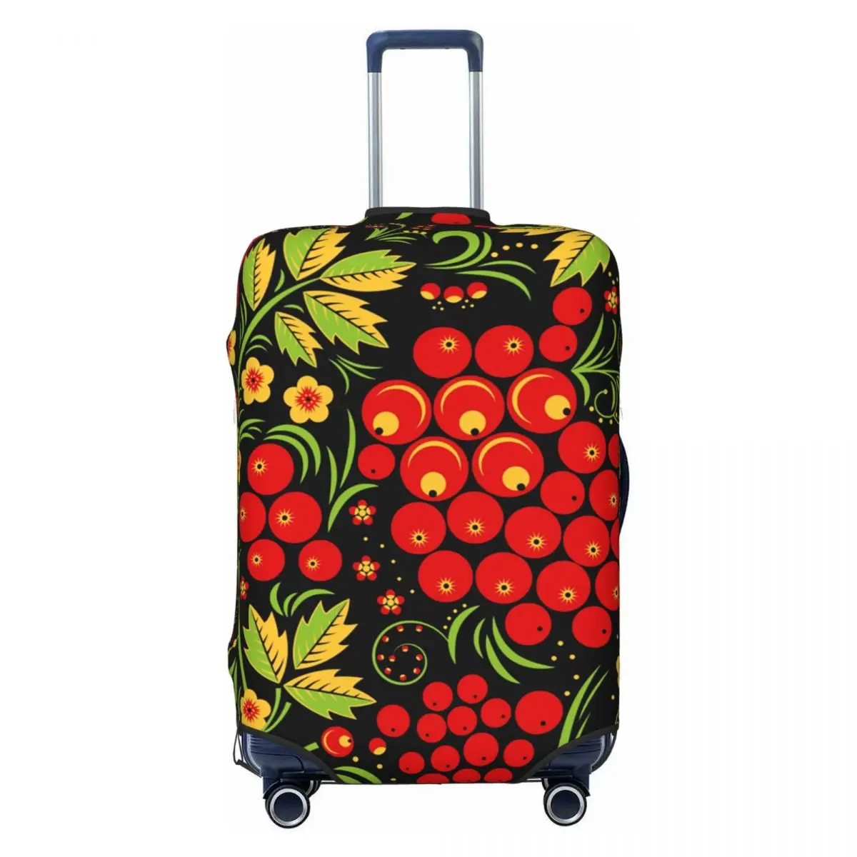 

Изготовленный на заказ Хохлома, русский народный арт, дорожный чехол для багажа, эластичный защитный чехол для чемодана, подходит для 18-32 дюймов