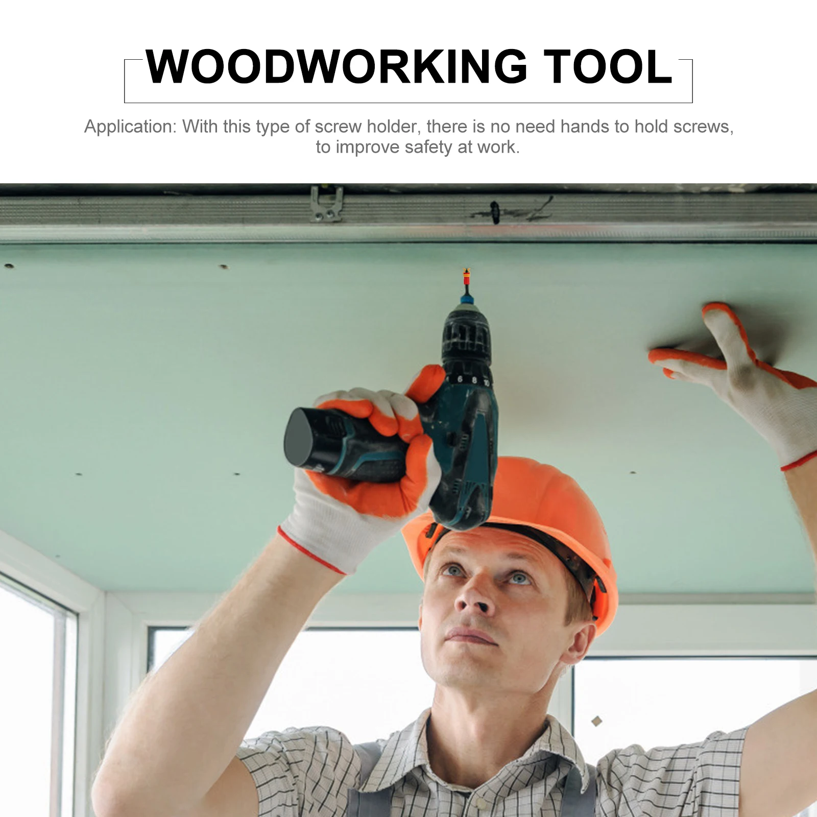 

6pcs Screw Holder Red Abs Plastic Clamper Woodworking Tool Screw Fixing Sleeve Lightweight Portable Beginner Friendly Safety