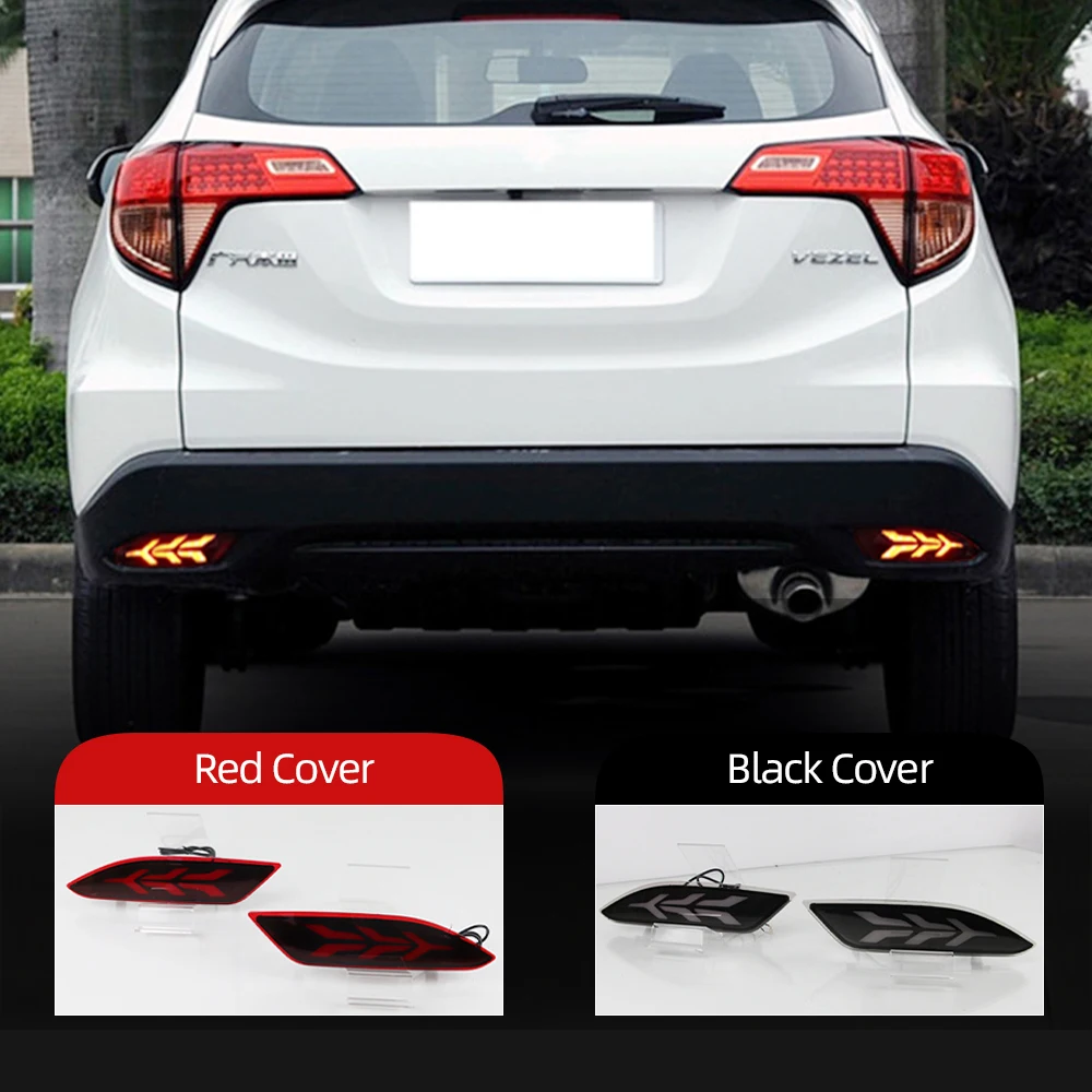 

Multi-function LED Rear Bumper Light Reflector Fog Lamp Brake Light Turning Signal Light For Honda HRV HR-V 2015 2016 2017 2018