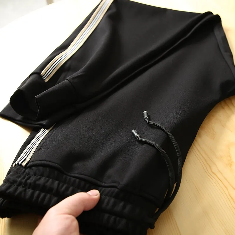 

High Waist Elastic Sports Casual Men's Long Pants Spring Summer New Sle Versatile Loose Fit Faion Urban Lifesle
