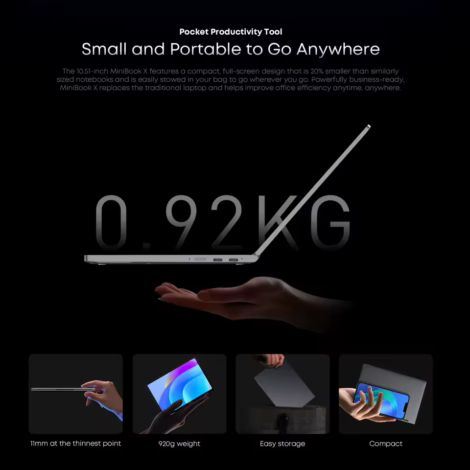 CHUWI 미니북 X 활용 예시