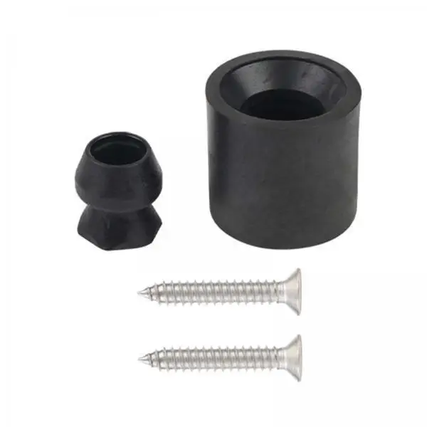 Wear Resistant Trailer Door Holder Kit Rubber Material Low Profile Door Stopper for Enclosed Trailer Protection