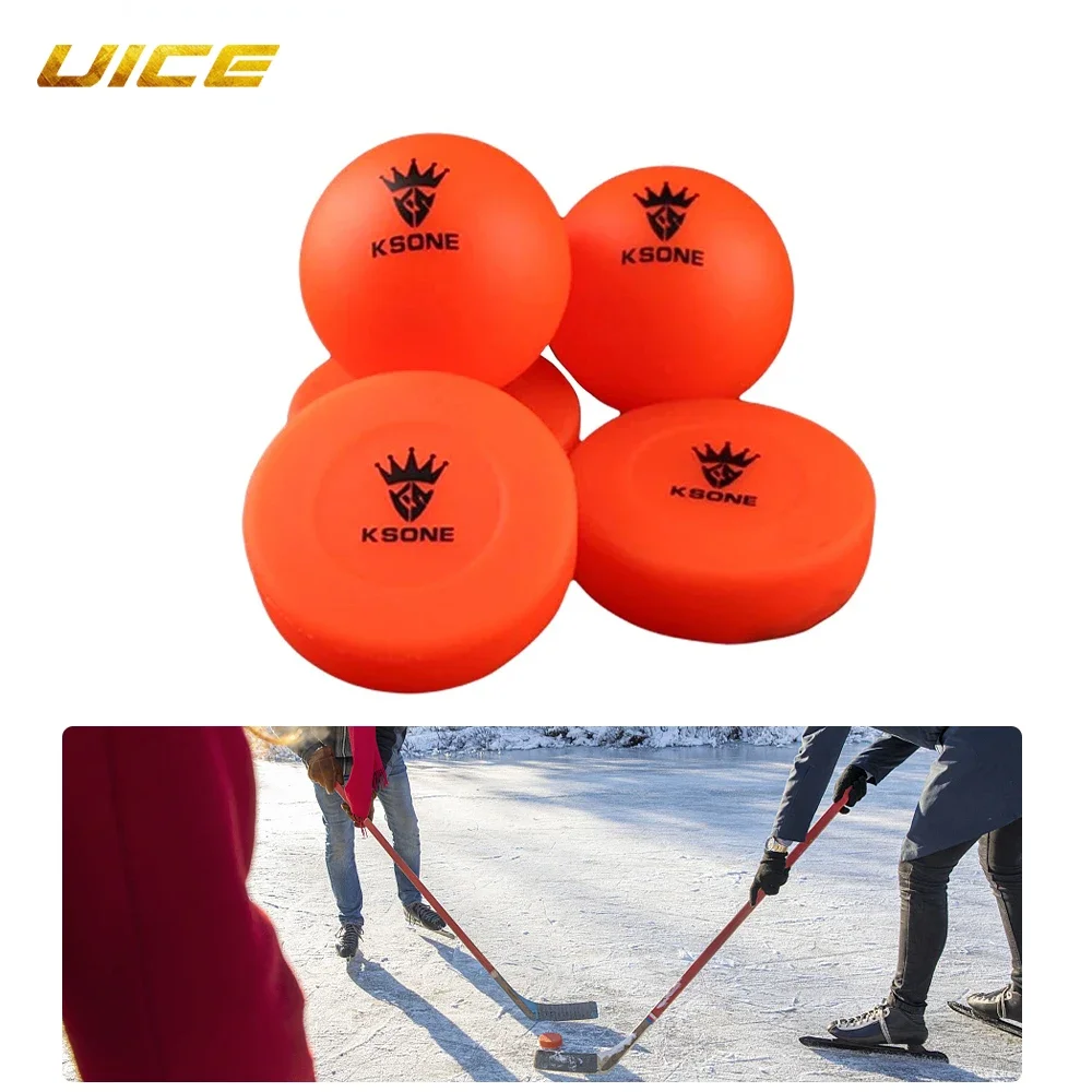 

Ice Hockey Pucks 2pcs Roller Road Hockey Round Roller No-Rebound Ball Street Ice Hockey Training Puck Sports Supplies