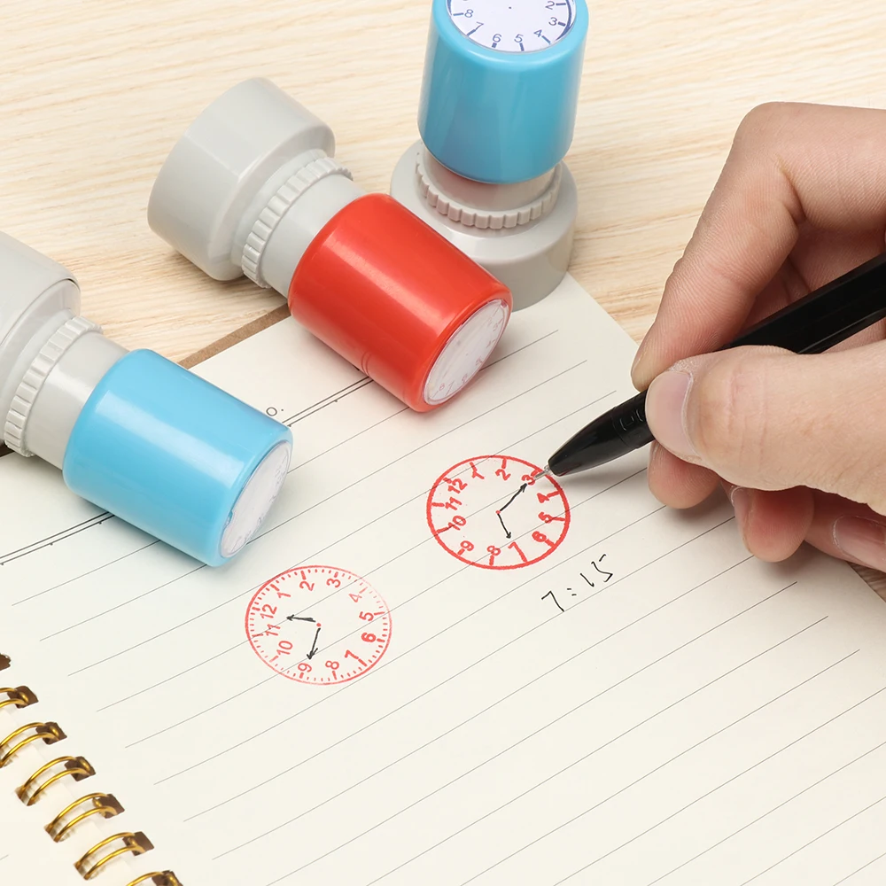 Gifts Teaching Aids Stamps   Student Teaching Tools Clock Dial Clock Stamp Learning Recognition