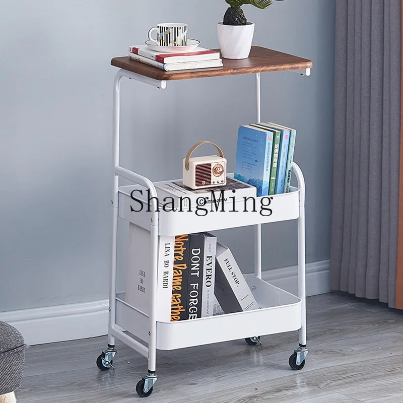 

FG household multi-layer shelf floor-to-ceiling balcony storage rack table board trolley