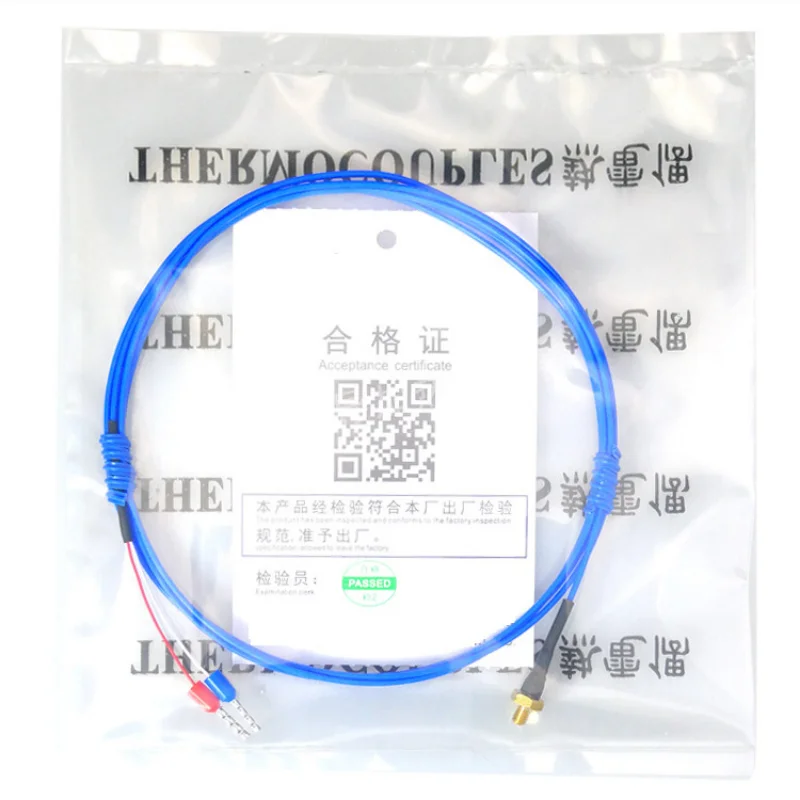 K/PT100 type M3 M4 bolt head 0.12m 0.5m 1m 1.5m 2m 3m plastic cable 3D printer thermocouple screw temperature sensor