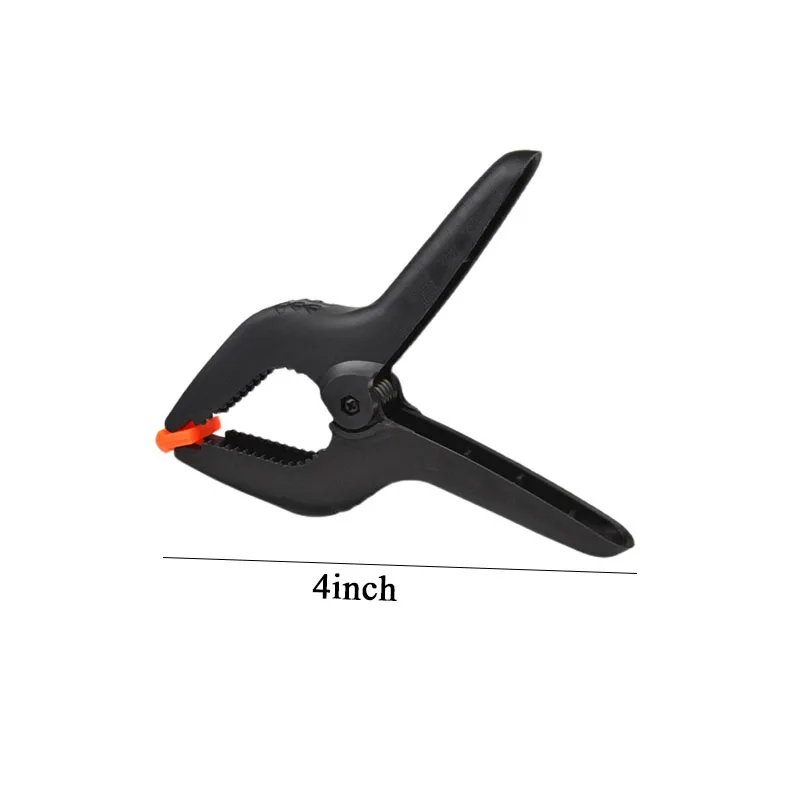 10pcs 4-Inch A-clip Woodworking Spring Clip Photography Background Cloth Plastic Nylon Clamps Fixed Clip Carpentry Tools