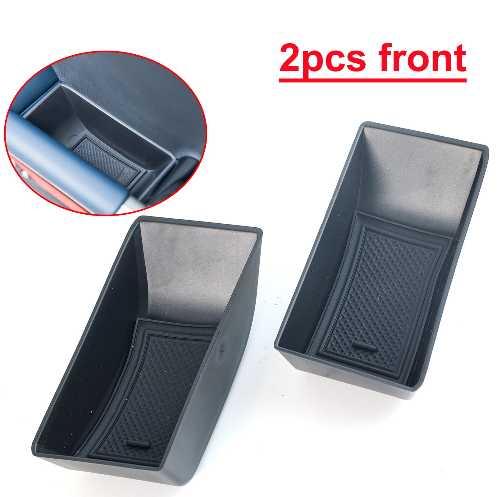 For BYD Atto 3 Yuan Plus 2022 2023 2024 Car Interior Front Rear Door Side Handle Catch Storage Box Cover Replacement Accessories