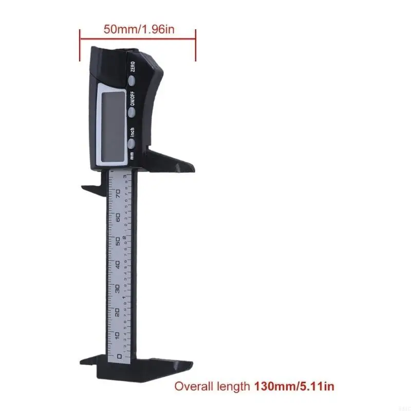 

581C Pocket Size Micrometer Gauge LCD Digital Caliper Measuring Tool with Unit Conversion 0-75mm Vernier Caliper