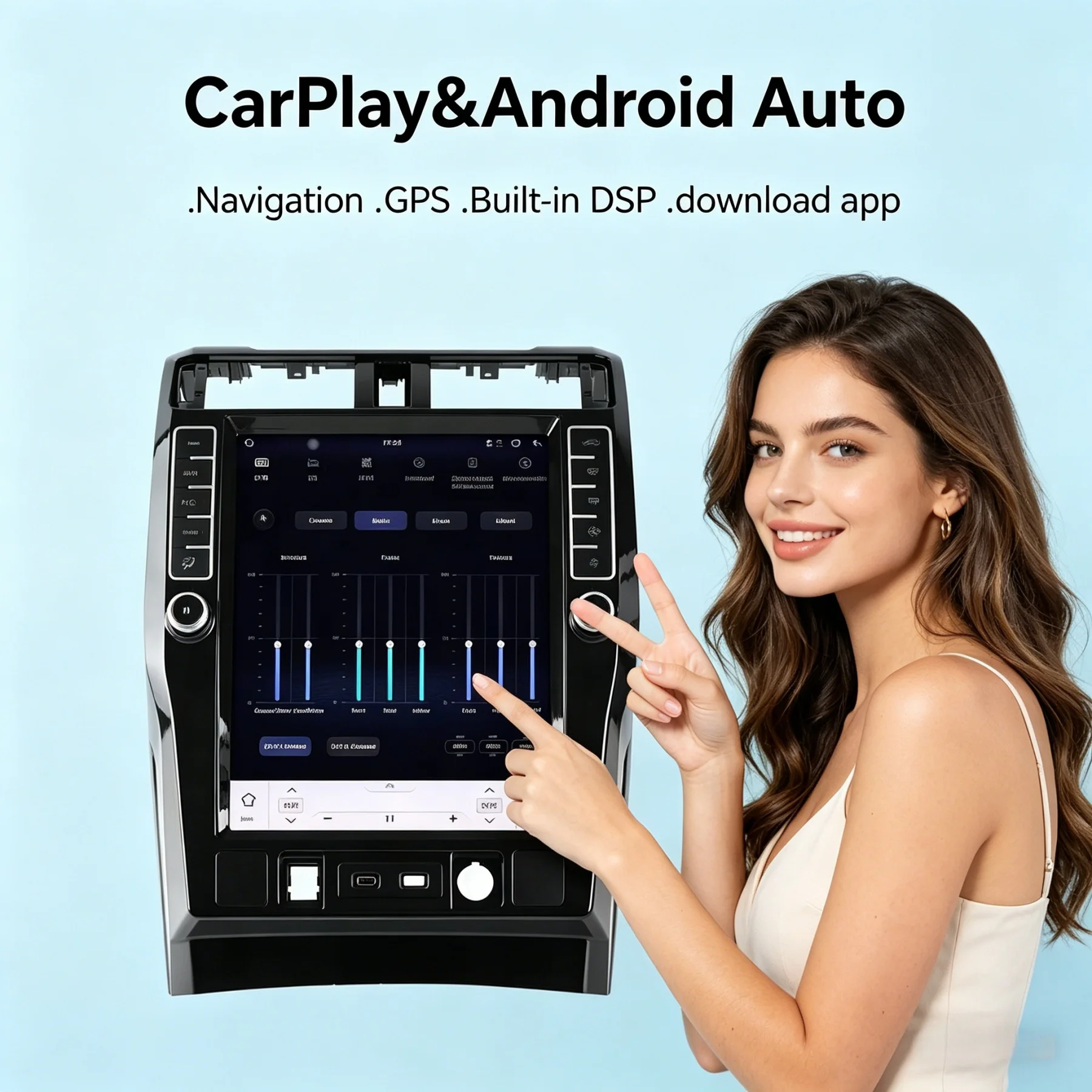 16.2 inch Multimedia Touch Screen For TOYOTA 4 Runner 2009-2023 Wireless CarPlay GPS 4G autoradio GPS Navigation car stereo