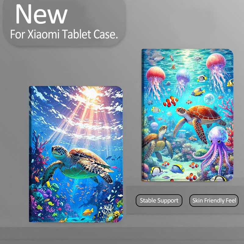

Ocean Turtle Anime For Xiaomi Redmi Mi Pad 4 5 6 7 8 K SE Mini Pro Plus Max 10.1 11.2 inch Tablet Case