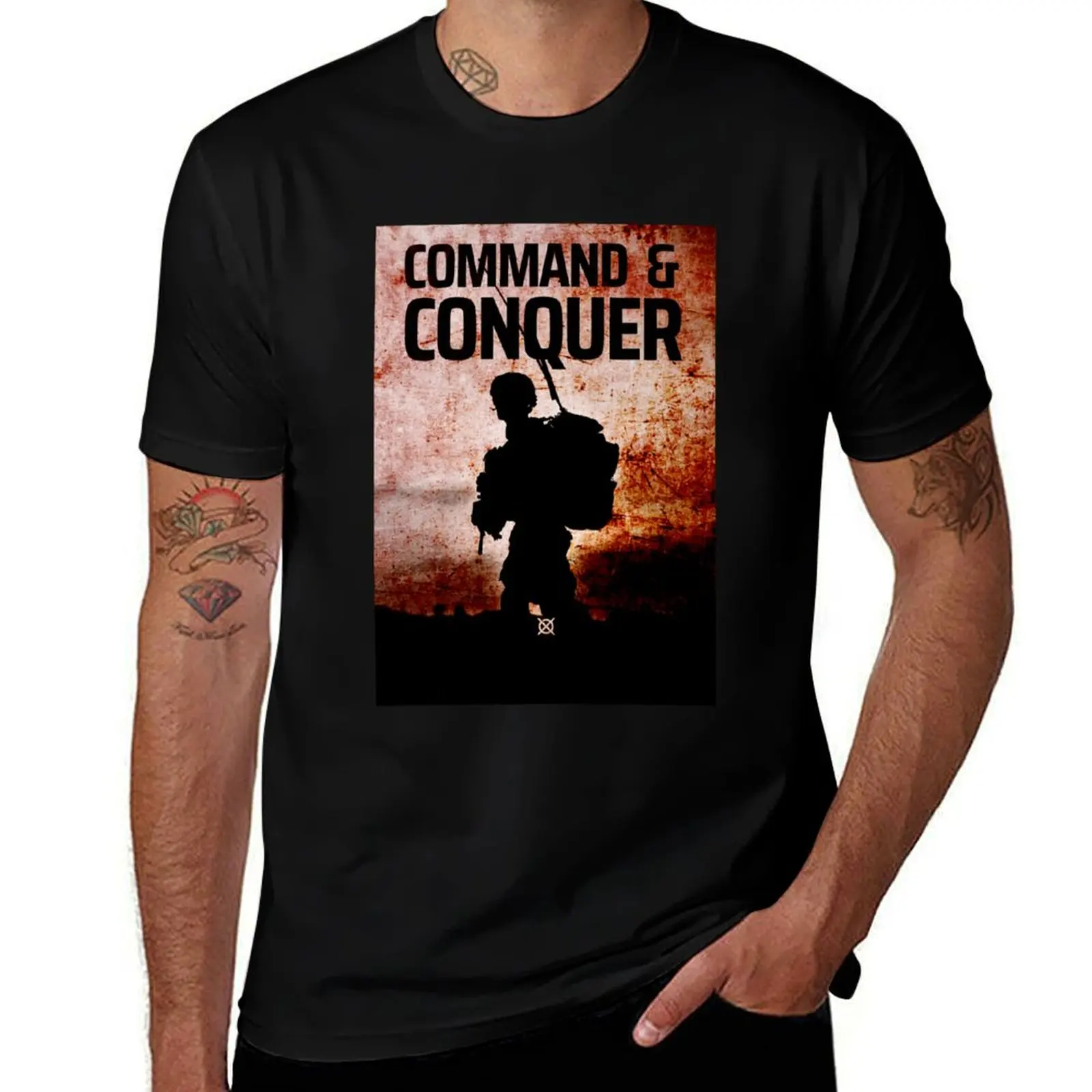 Commande et conquérir T-Shirt hommes t-shirts graphiques homme T-Shirt graphique