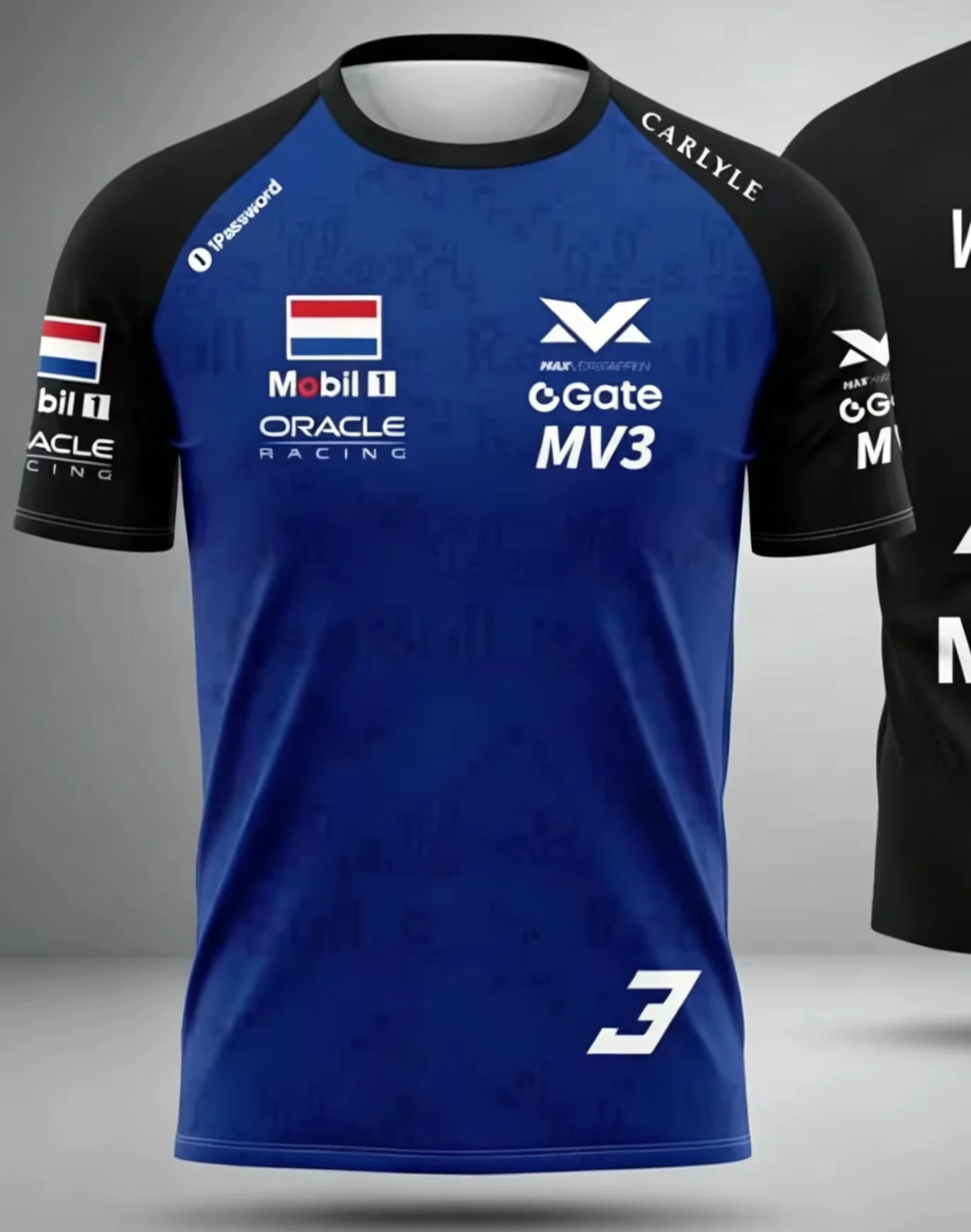 FamilyMatching New Max Verstappen No.3 Racing T-Shirt Oracle Jersey Quick Dry Unisex Summer Sports Casual Tops Moto