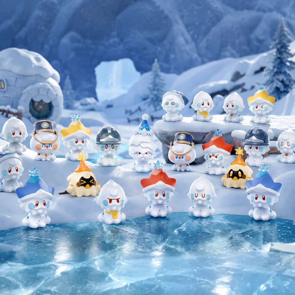 Heydolls Genshin Jack Frost Of Snezhnaya Mini Figure Frost Series Collectible Game Doll Desktop Ornaments Decor  For Game Fans