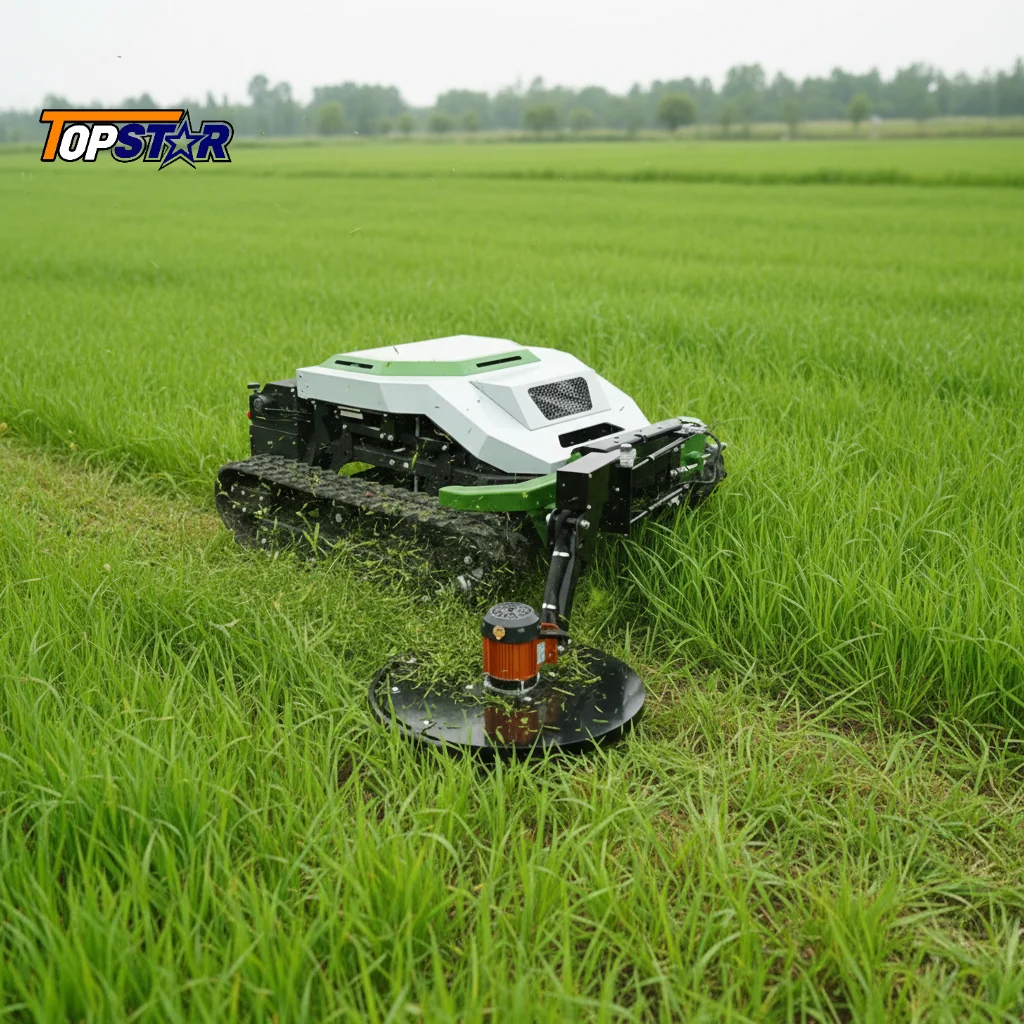 

Электрическая гусеничная газонокосилка с дистанционным управлением, беспроводная, для сада и коммерческих объектов