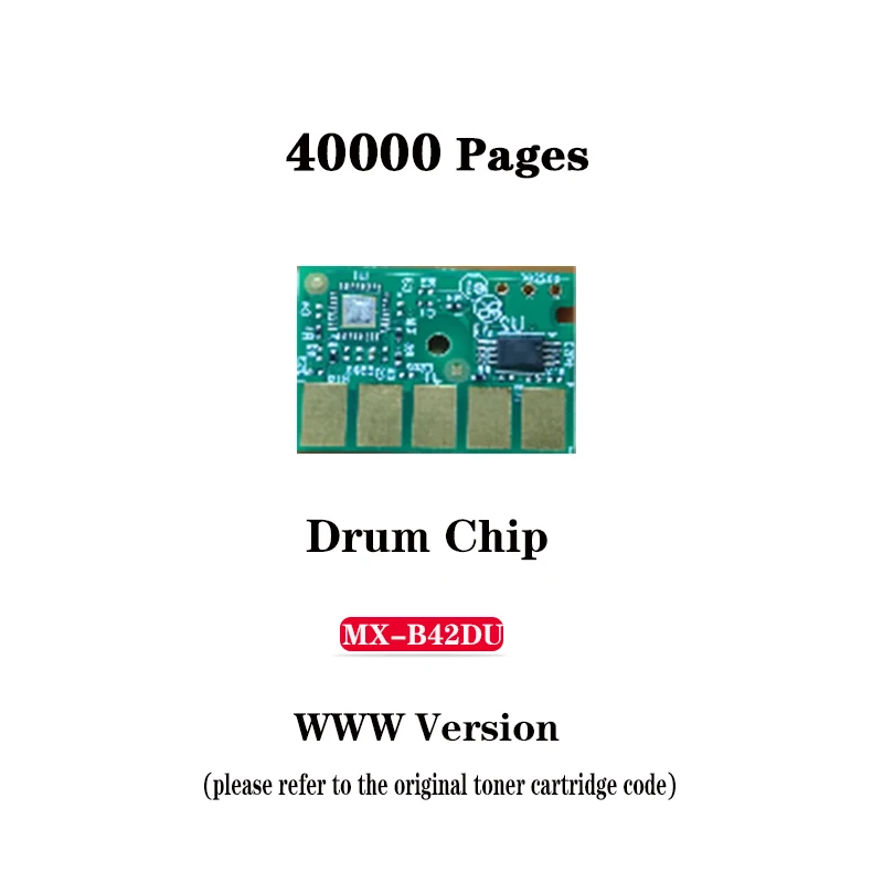 Hoge Kwaliteit Ww Versie 40K Pagina 'S MX-B42DU Drum Chip Voor Sharp MX-B427W/MX-B427PW