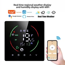 New Tuya Electric/Water Floor Temperature Controller Wifi Smart Heating Thermostat LCD Display Voice Control Alexa Smart Home