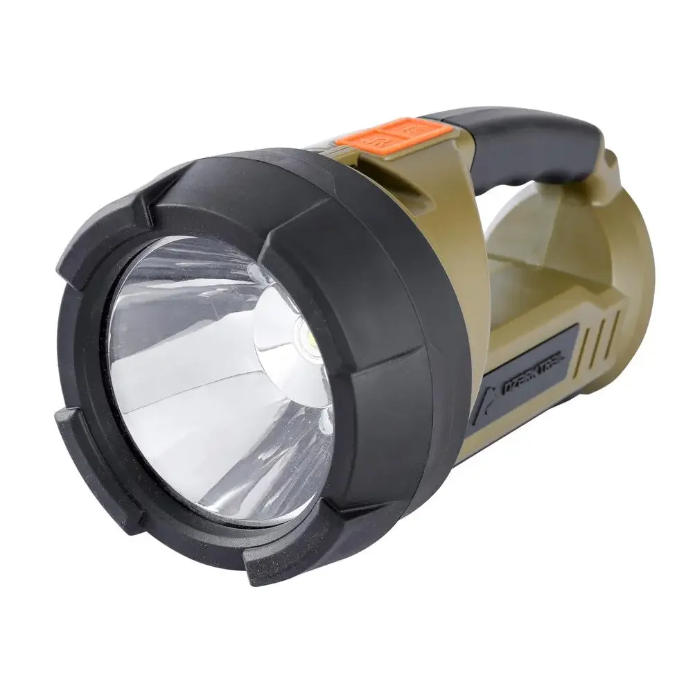 2000 Lumen LED Spotlight with Dual Light Modes and 5000 mAh Power Bank Olive Green