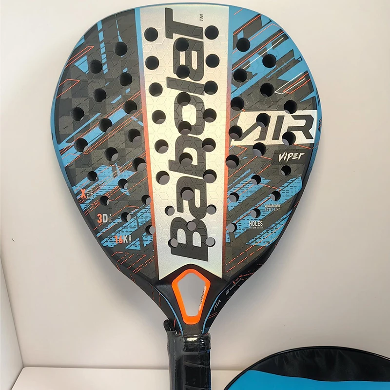 Babolat-raqueta de tenis de playa para hombres y mujeres, raqueta deportiva de superficie rugosa de fibra de carbono completa para adultos, 3K, 12K,