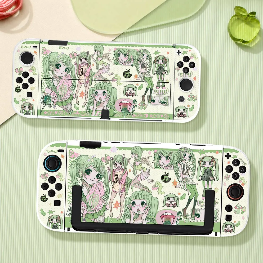 Anime Switch Detachable Hard Case for Nintendo NS2 OLED Models Can Be Docked Non-Slip Joy-Con Controllers Soft Cases Girls Gift