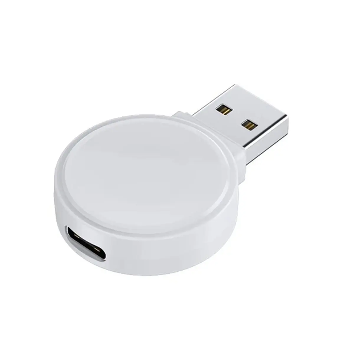 AS62 Magnetic Watch Wireless Charger for Watch 8 7 6 5 4 3 SE Ultra Dock Adapter Portable PD USB Fast Charging Station White view 2