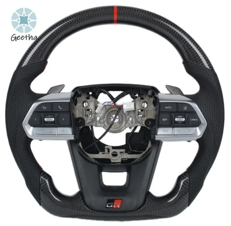 For Customized Forged Carbon Fiber Steering Wheel for Toyota LC300 LC200 LC79 Camry Landcruiser FJ Corolla-Model Land Cruiser 20
