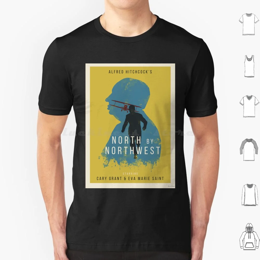 Alfred Hitchcock Norte Por Noroeste Camiseta 6xl Algodão Legal Camiseta Alfredhitchcock Alfred Hitchcock Filme Cinema Norte Por